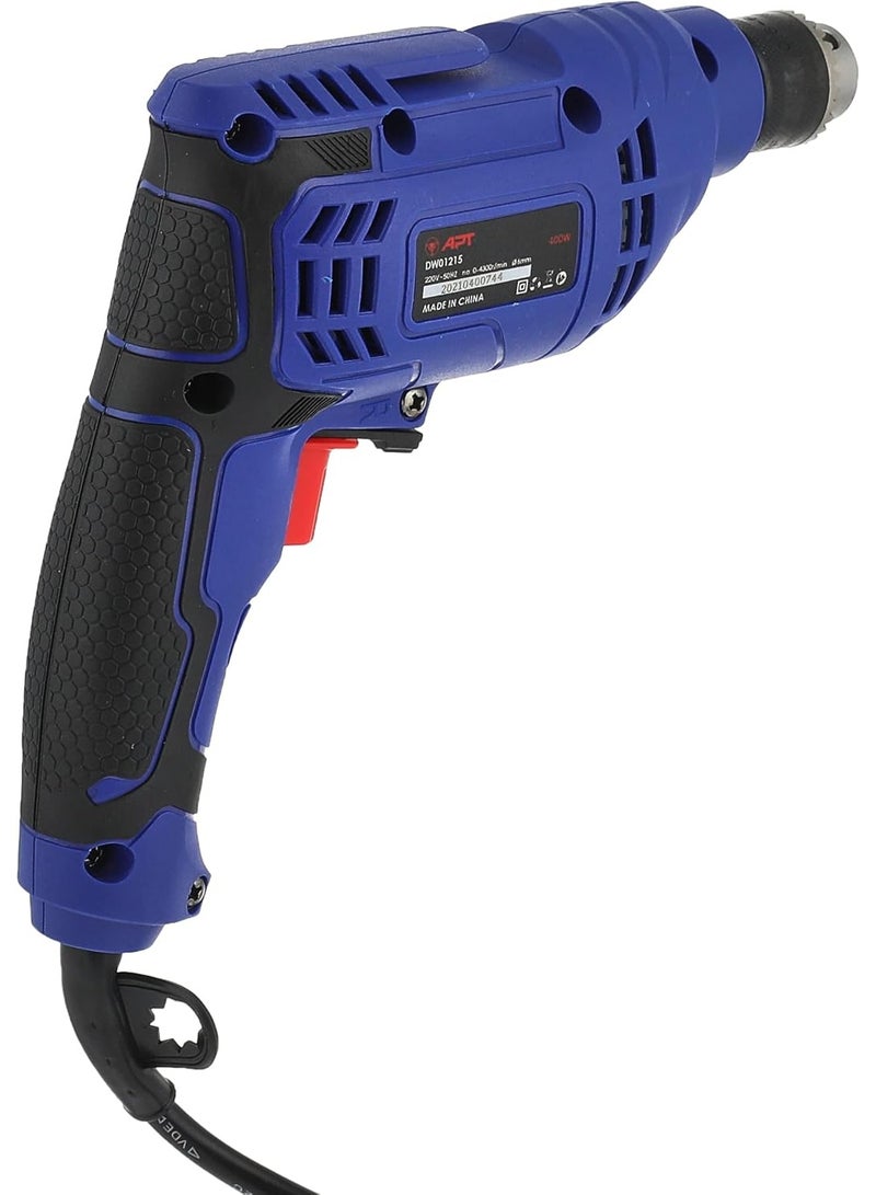 Apt Electric Drill 6mm 400W Model APT DW01215 - Image 2